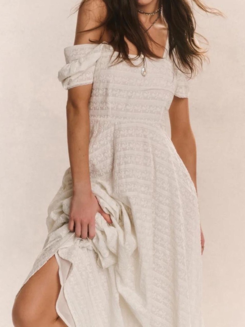 Love Shack Fancy Ryan Catalina Lace Maxi Dress